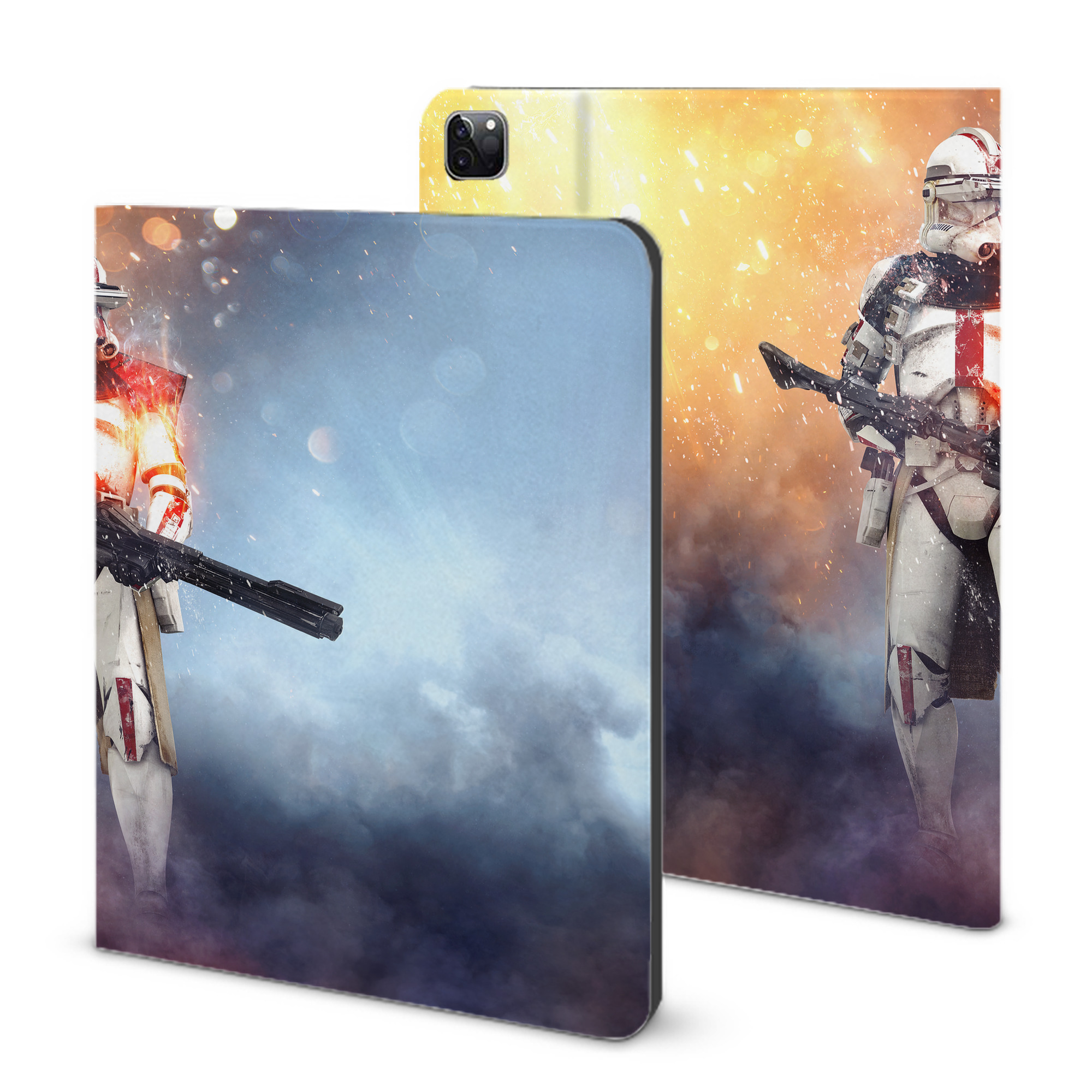（画像用） スター・ウォーズ Star Wars IPad ケース ブック型 PUレザー TPU 耐衝撃 軽量 薄型 ペン収納なし 全面保護 IPad 各モデル対応